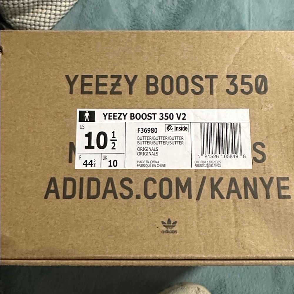 adidas Yeezy Boost 350 V2 Cream Yellow Sneakers - Picture 11 of 11